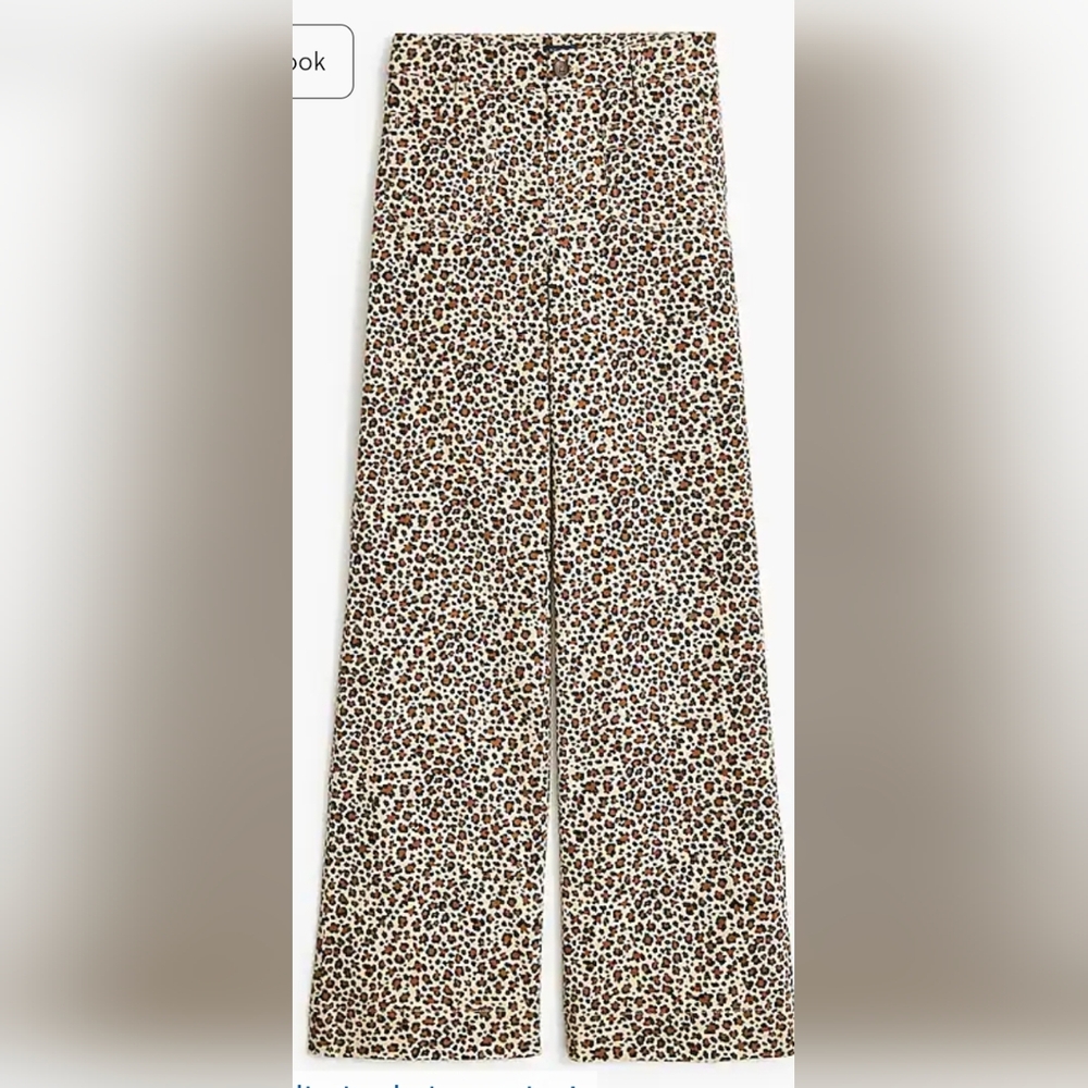 J.Crew SEALED! NWT! Tall Lizzie High-Rise Patch Pocket Wide Leg Pant. Sz 29 - Picture 4 of 10